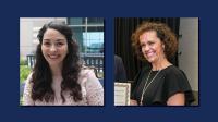 PhD students Abbey Kaler and Fiona Smith