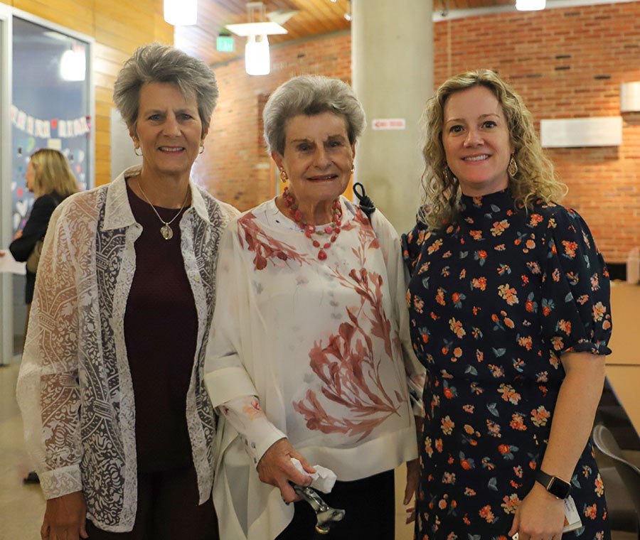 Paula Cizik, Jane Cizik, and Dean Diane Santa Maria