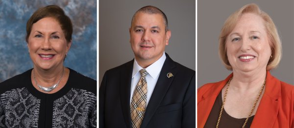 Dr. Susan Ruppert, Dr. Daniel Arellano, and Dr. Susan Alderman.