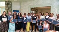 A large group of a Cizik School of Nursing students at an HNEF event