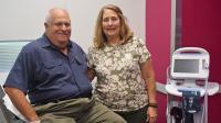 Dan and Marlene Bergman in the simulation lab