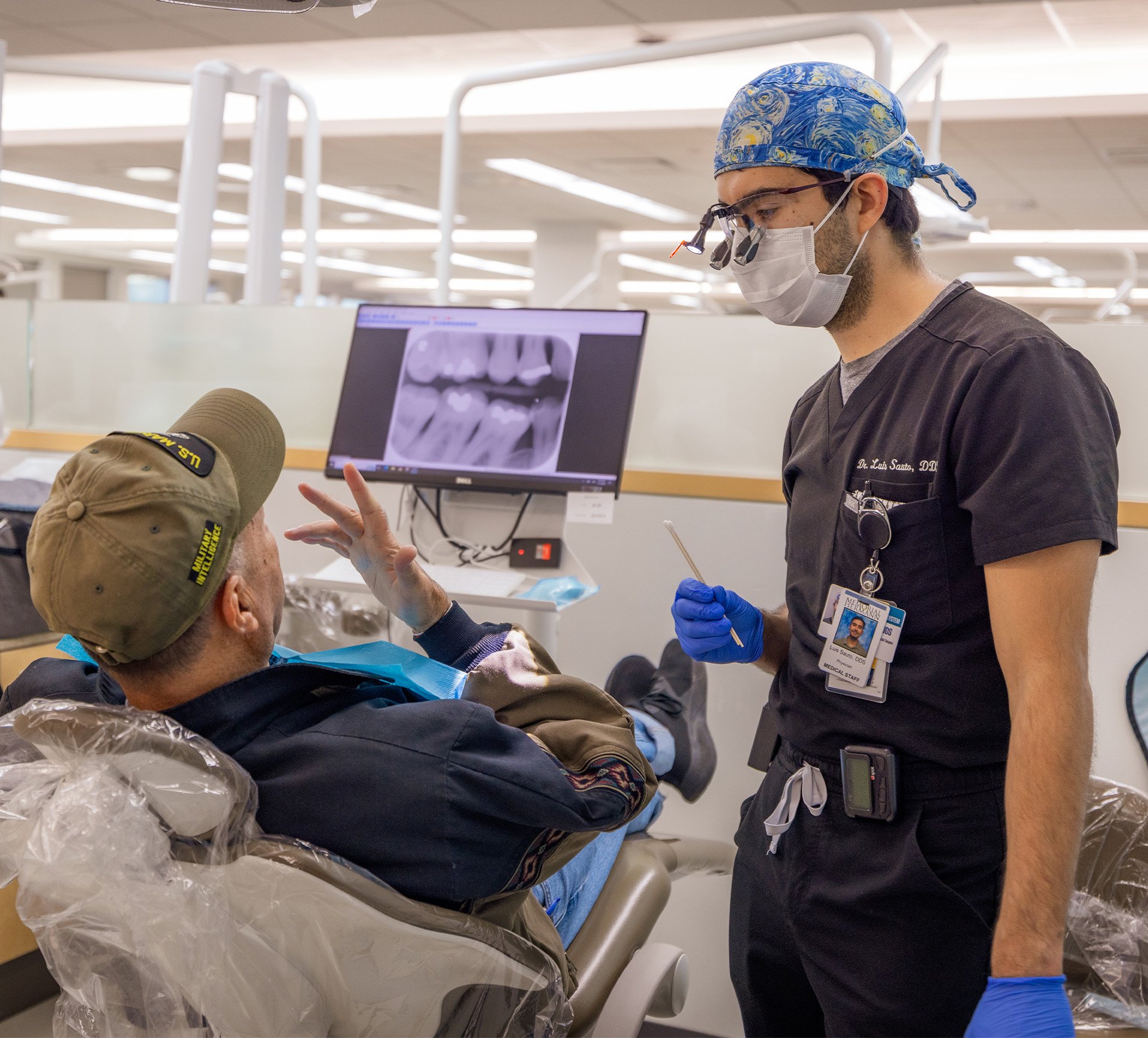 Sixty-six U.S. military veterans received a total of 431 treatments valued at $70,172 during the 9th Annual Give Vets a Smile held Nov. 3 at UTHealth Houston School of Dentistry.