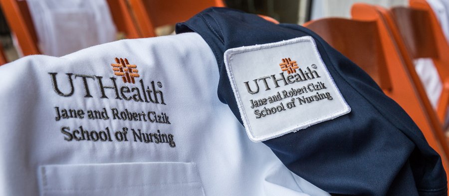 Lab coats for Cizik School of Nursing at UTHealth Houston