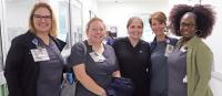 Nurses from Memorial Hermann TMC visit sim lab.