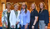 Paula Cizik, Jane Cizik, Terri Armstrong, Dean Diane Santa Maria, and Melanie Cizik.