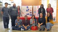 HOUSTON Academy 2.0 trainees from Rice University joined UTHealth Houston HIV researchers to set up a display in the Cizik School of Nursing lobby in preparation for the Dec. 1 World AIDS Day commemoration.