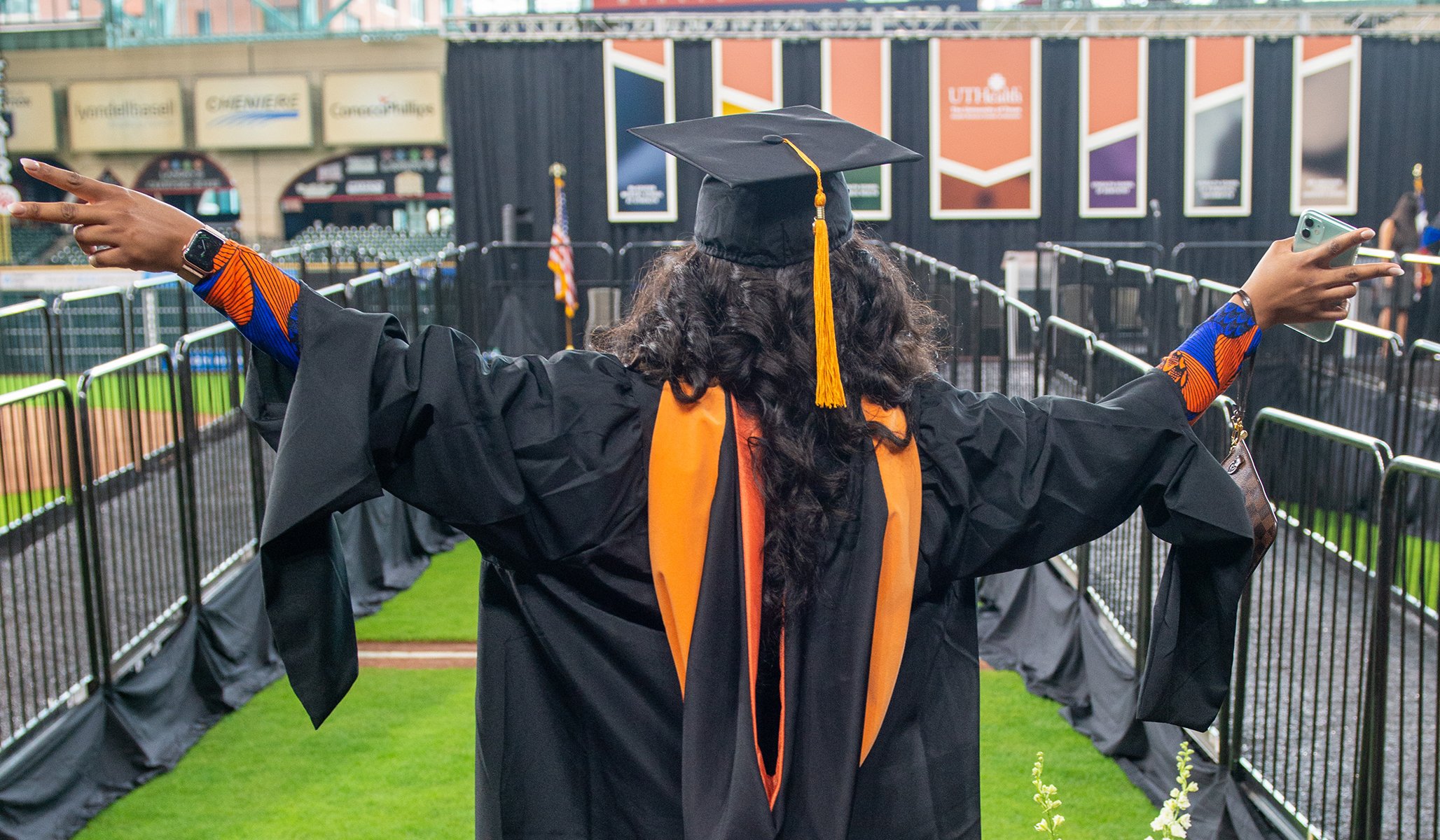 Cizik School of Nursing at UTHealth Houston MSN students celebrates at the 2022 commencement ceremony.