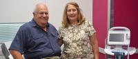 Dan and Marlene Bergman in the simulation lab