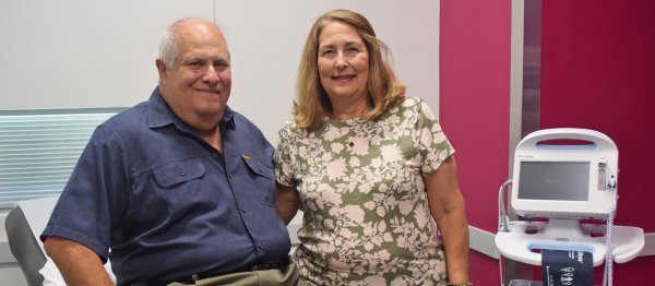 Dan and Marlene Bergman in the simulation lab