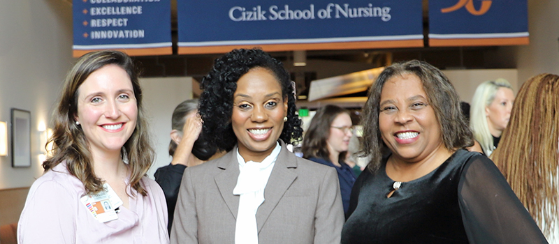 Three DNP students on the nurse executive track