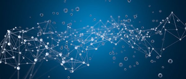 Graphic of bubbles and connected dots