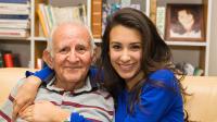 Stock photo from Getty images - an old man with a young woman.