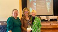 Kelly J Brassil, Amy Calvin, and AnneMarie Wallace, daughter of Emma Josephine Loeffelholz McMorris.