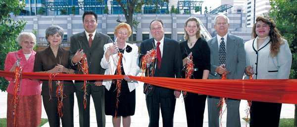 Ribbon cutting for new nursing school building in 2011.