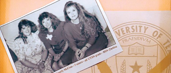 The McCrea sisters in the 1980s.