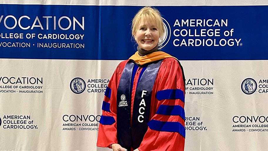 Dr. Coviello being inducted as a fellow of the American College of Cardiology at its annual convocation in Chicago.