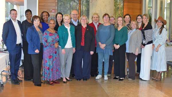 Dean Diane Santa Maria hosted a board meeting of the Friends of the National Institute of Nursing Research.