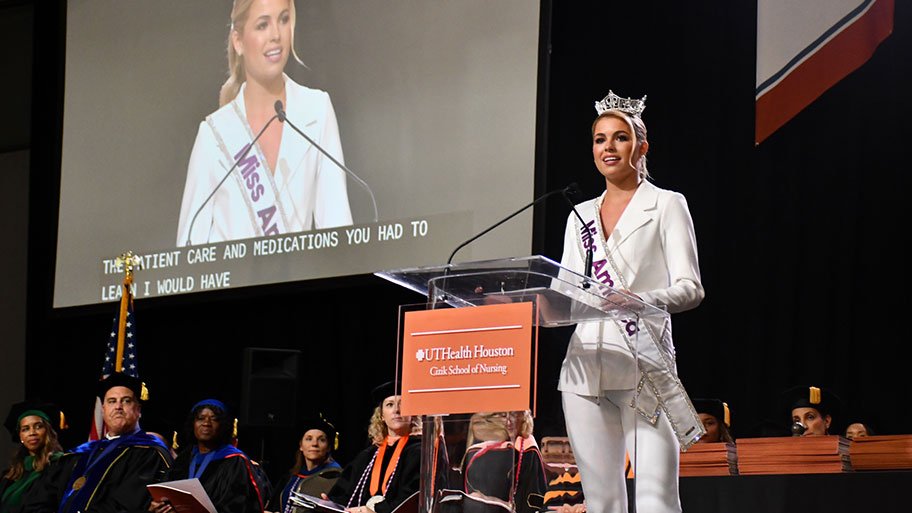 Miss America addresses Class of 2025