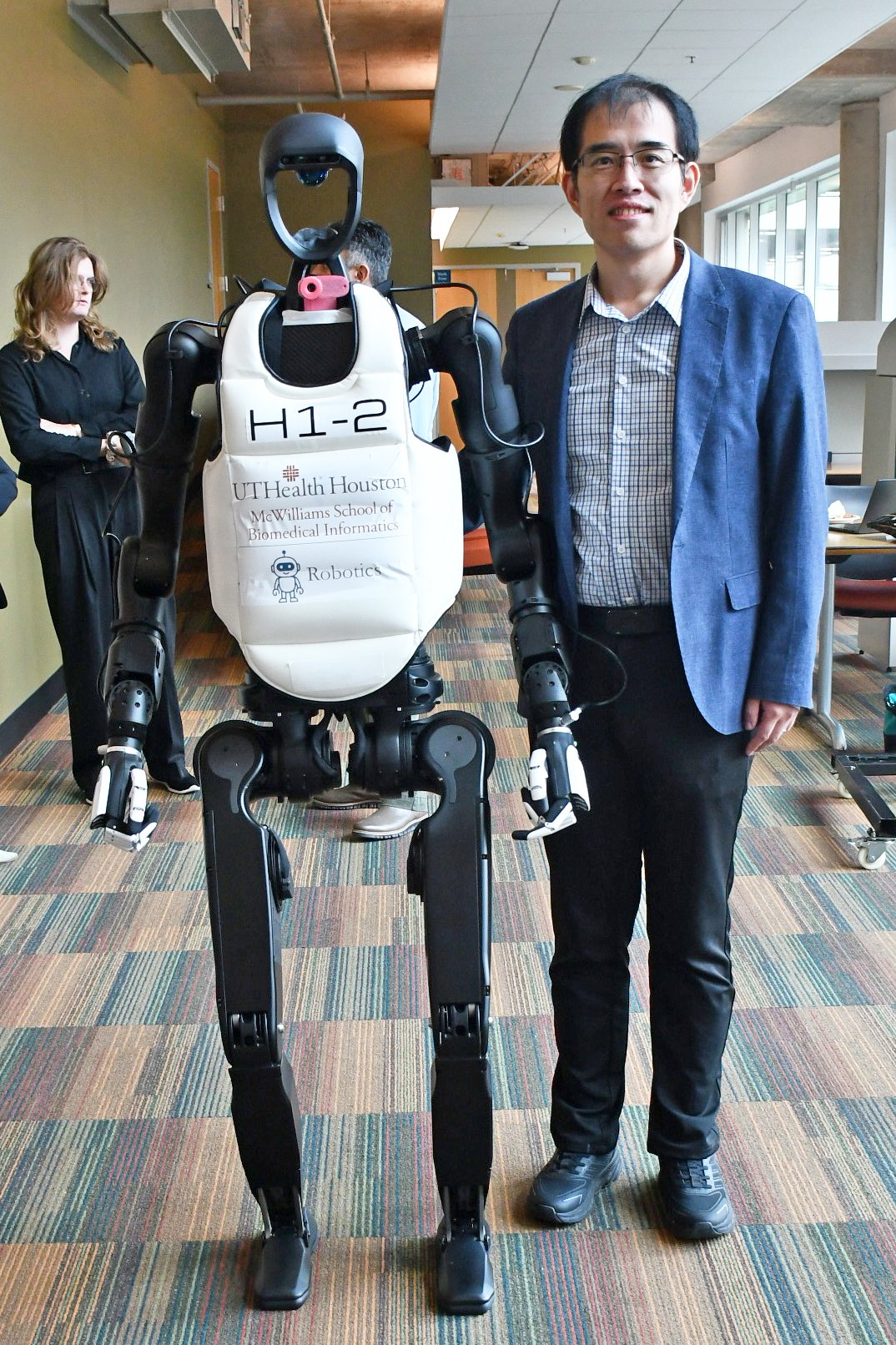 Xiaoqian Jiang leads development of this assistive robot.