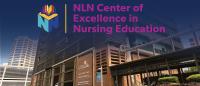 NLN Center of Excellence in Nursing Education logo with the school building