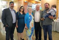 Dr. Vaunette Fay, center, is joined by family at her retirement party on May 10, 2022, at Cizik School of Nursing at UTHealth Houston.