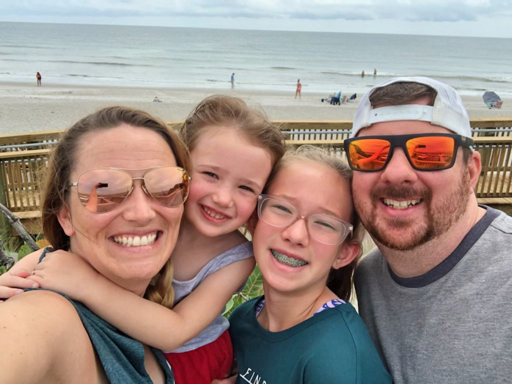 Heather McCrackin (far left) pictured with daughters Kimber, Kendal and her husband Philip recently launched an Autism Drowning Prevention Resource Kit.  (Photos Courtesy of: Heather McCrackin)