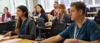 Nurse anesthesia students learning in the classroom