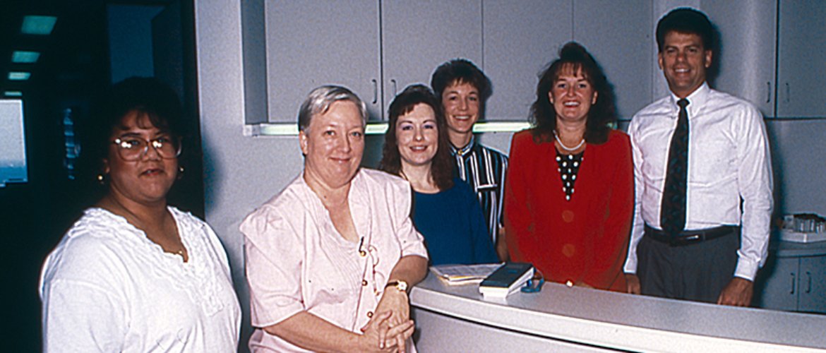 Staff of the UT Health Services clinic in the 1990s.