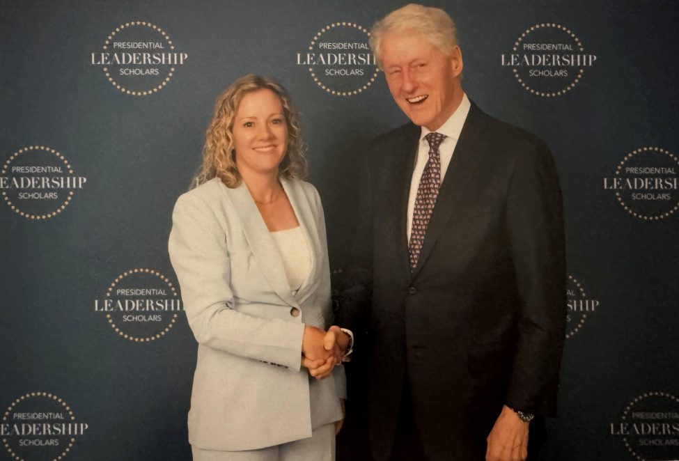 Dean Santa Maria with the 42nd President of the United States Bill Clinton.