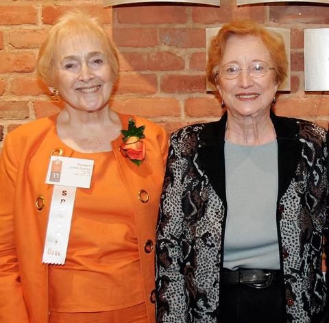 Pictured (L-R): Dr. Elizabeth Jones and Dr. Patricia L. Starck at the nursing school’s 35th anniversary celebration.