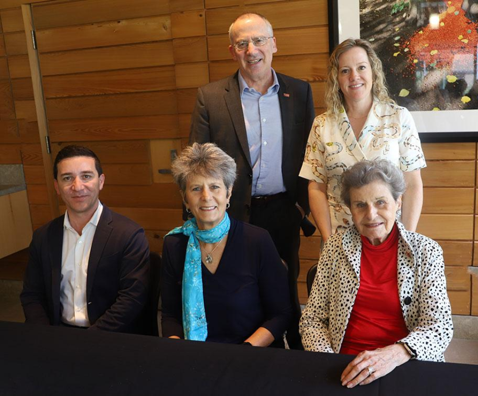 Seated (L-R): Hudson Santos, Paula Cizik, and Jane Cizik. Standing: UTHealth Houston President Giuseppe N. Colasurdo and Cizik School of Nursing Dean Diane Santa Maria. Seated (L-R): Hudson Santos, Paula Cizik, and Jane Cizik. Standing: UTHealth Houston President Giuseppe N. Colasurdo and Cizik School of Nursing Dean Diane Santa Maria.