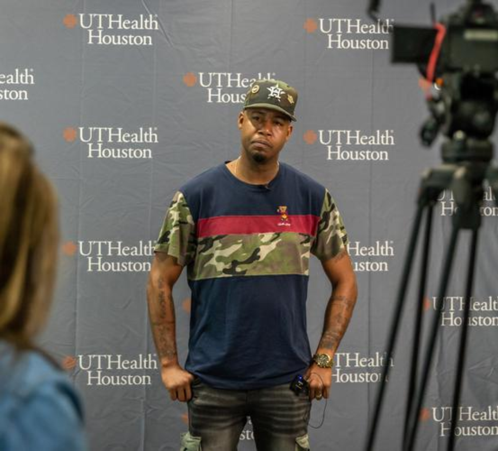 U.S. Army veteran Carlton Johnson speaks with media. He was one of 80 veterans seen during the 8th Annual Give Vets a Smile. U.S. Army veteran Carlton Johnson speaks with media. He was one of 80 veterans seen during the 8th Annual Give Vets a Smile.