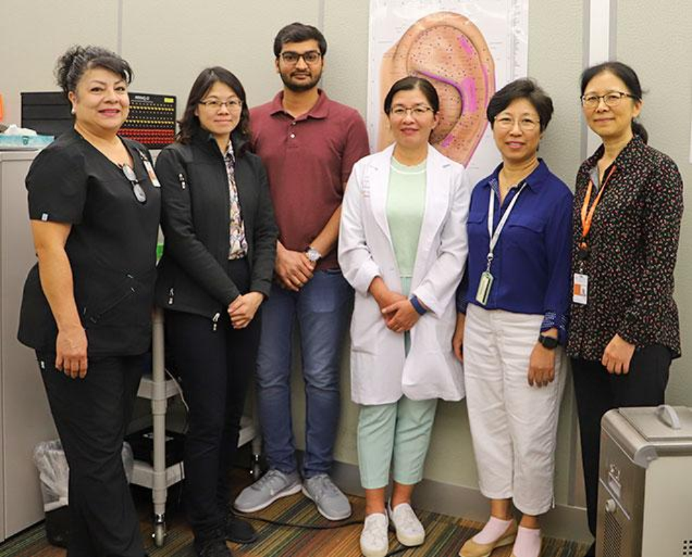Dr. Yeh with her research team. Dr. Yeh with her research team.