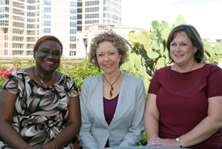 Cizik School of Nursing’s Drs. Omobola Oyeleye, Amy O. Calvin and Lisa Thomas are TNA District 9 Foundation “Outstanding Nurses of 2019.” (Photo by D. R. Bates) Cizik School of Nursing’s Drs. Omobola Oyeleye, Amy O. Calvin and Lisa Thomas are TNA District 9 Foundation “Outstanding Nurses of 2019.” (Photo by D. R. Bates)