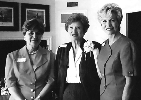Peggy Barnett, founding chair of PARTNERS, Dean Patricia L. Starck, and Pam Wakefield in 1994.