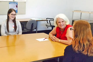 The 2018 Marguerite Rodgers Kinney Award winner, Dr. Beth Ulrich, advised outstanding Pacesetter BSN students in the spring 2017 Ambassador program about how to communicate effectively and demonstrate leadership behaviors. The 2018 Marguerite Rodgers Kinney Award winner, Dr. Beth Ulrich, advised outstanding Pacesetter BSN students in the spring 2017 Ambassador program about how to communicate effectively and demonstrate leadership behaviors.